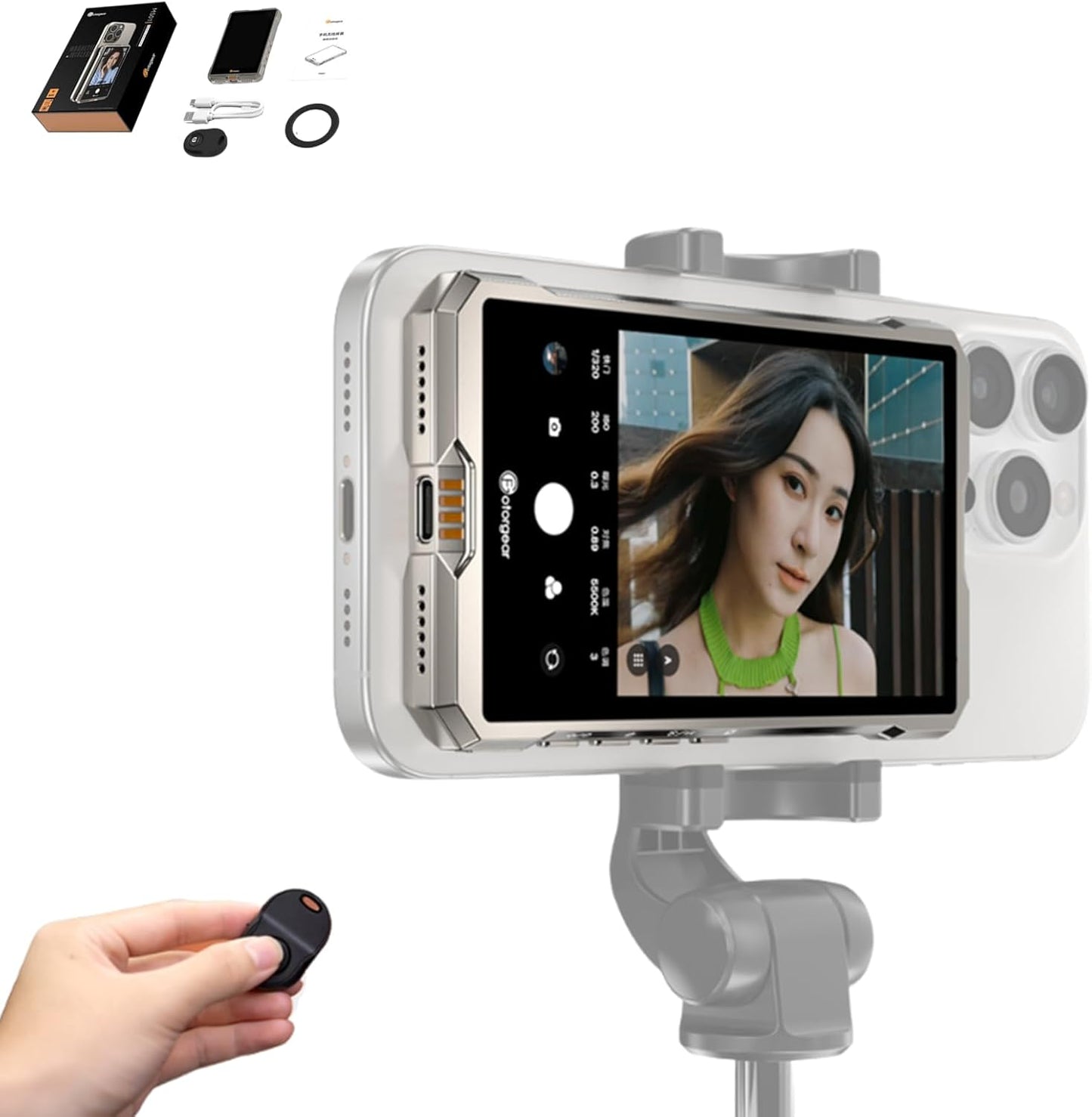 📱 SelfiePro Magnetic Clip-On Monitor