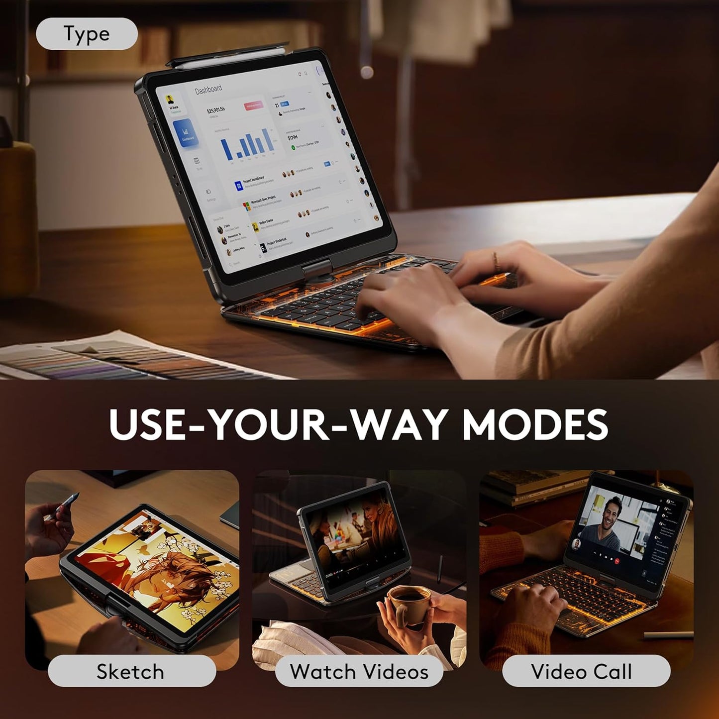 360° iPad Keyboard Case