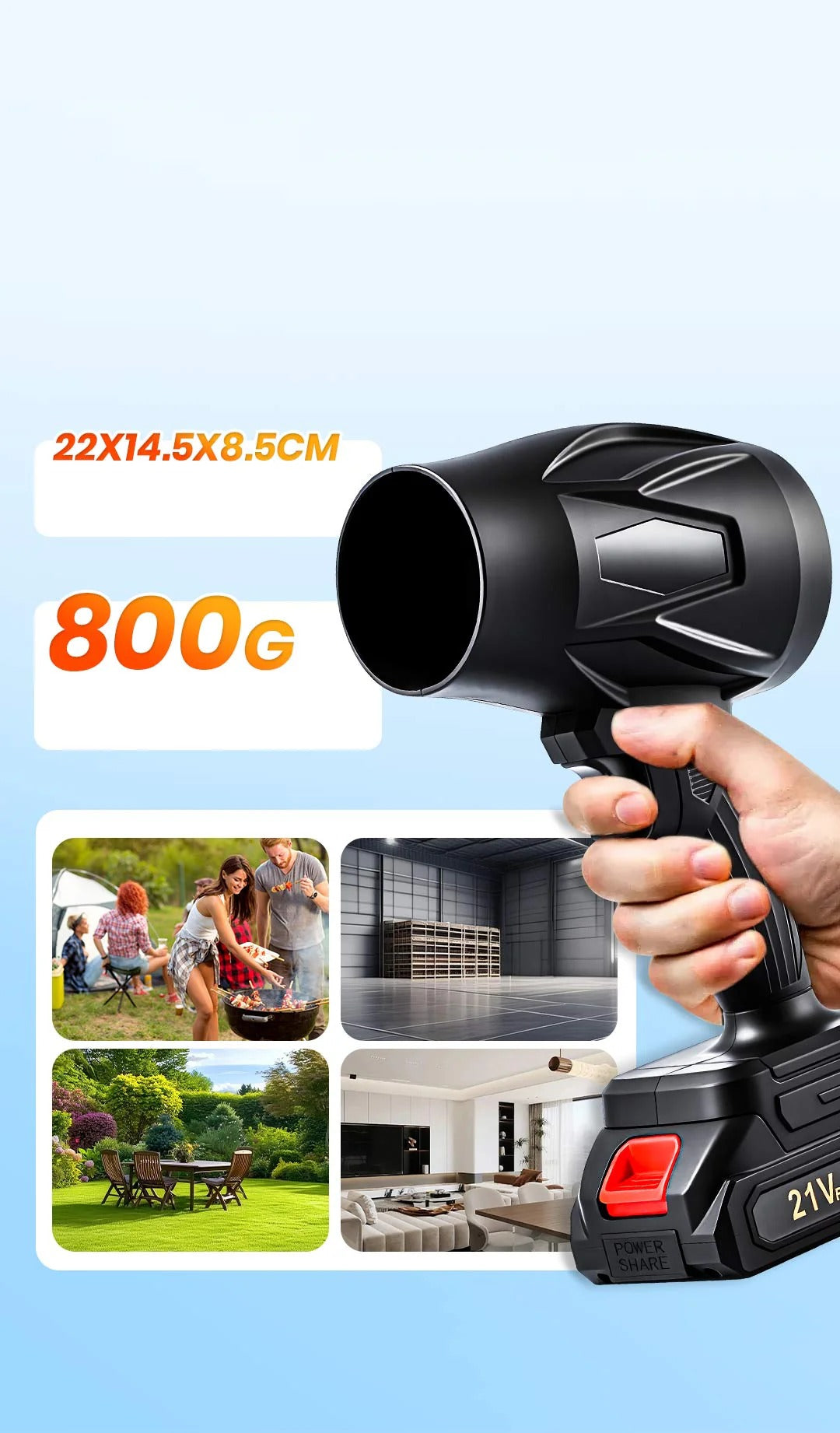 🌬️ PowerBlast™ Mini Blower